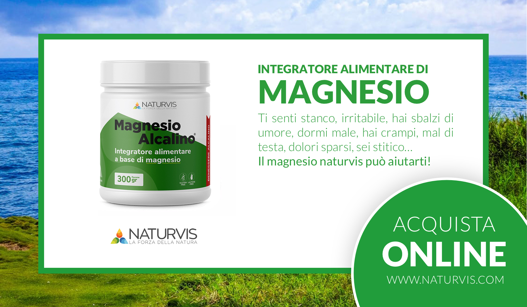 Integratore magnesio Naturvis